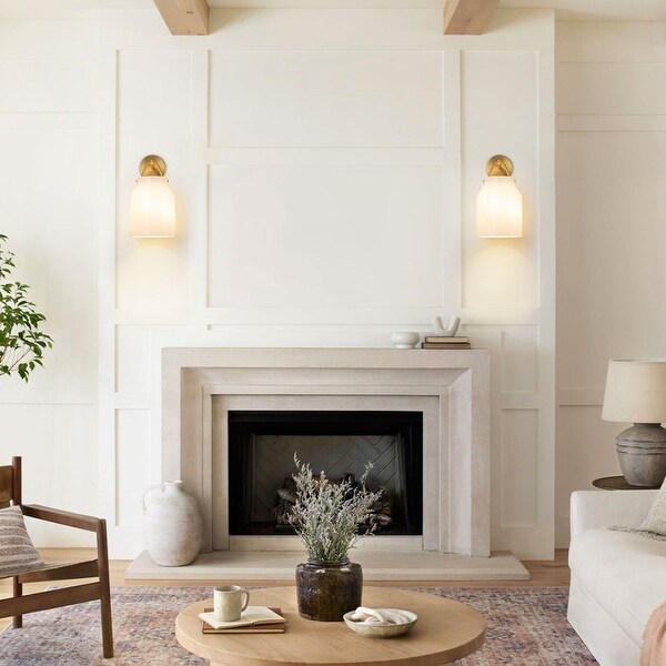Nordic Style Interior 1-Light Geometric Wall Sconce - On