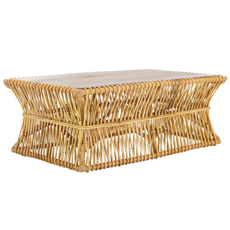 SAFAVIEH Pamala Grey Coffee Table - 43.7" x 26.2" x 15.7" - 44"W x 26"D x 16"H
