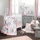 preview thumbnail 6 of 4, Lambs & Ivy Happy Jungle Pink Elephant Fleece Baby Blanket w/ Pom Pom Trim