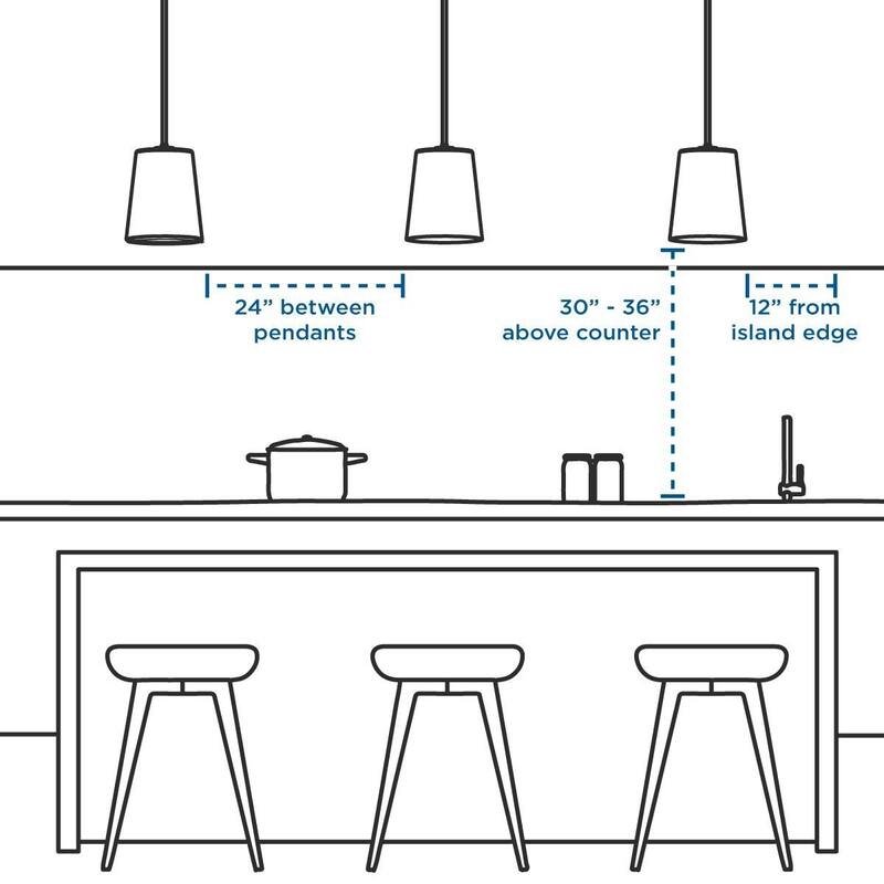 Beckner Collection One-Light Matte Black Clear Glass Urban Industrial Pendant Light - 8 in x 8 in x 11.25 in