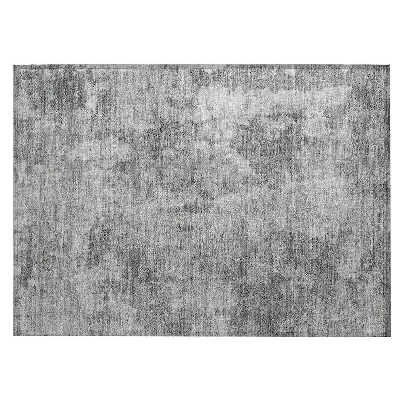 Machine Washable Indoor/ Outdoor Modern Ombre Chantille Rug