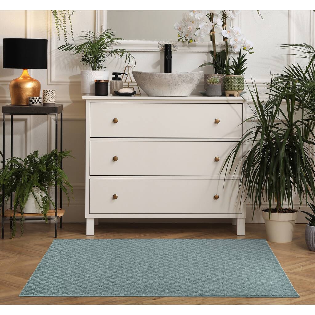 Garland Rug Medallion Solid Indoor Rug
