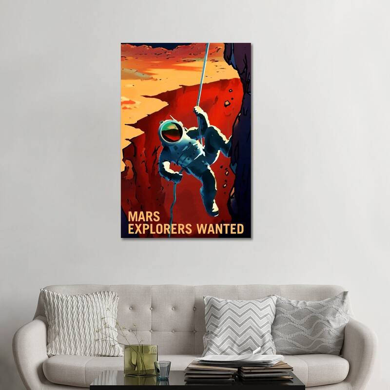 iCanvas "Explorers Wanted" by NASA Canvas Print - 48x32x1.5