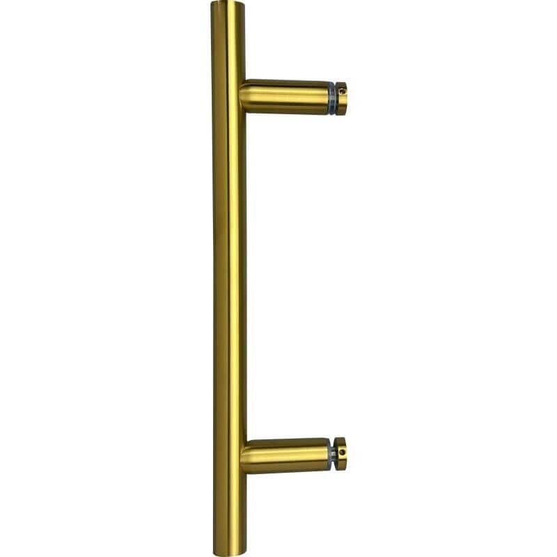 CEL- Ladder Style Singled-Sided 12" Pull Handle for shower door - Satin Brass