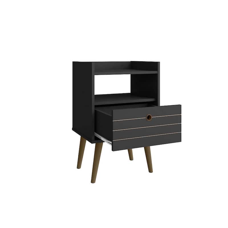 Manhattan Comfort Bogart Mid-Century Modern Nightstand