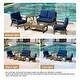 preview thumbnail 48 of 99, 5-Piece Teak Outdoor Conversation Set with Tables.