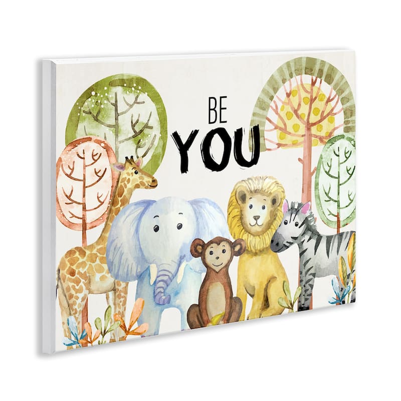 Stupell Be You Jungle Animals Wall Plaque Art Design By Kim Allen