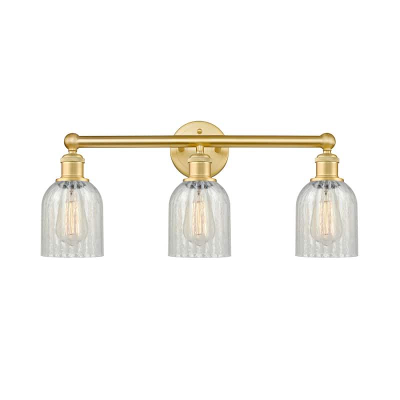 Innovations Lighting 616-3W-12-23 Caledonia Vanity Caledonia 3 Light - Satin Gold / Mouchette