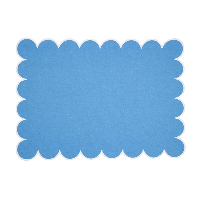 Eco Scallop Border Placemat (Set of 4) - 14"x20"