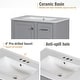 preview thumbnail 6 of 30, GDFStudio - Iris Modern 30" Bathroom Vanity with Ceramic Sink, Soft-Close Door & 3 Drawers