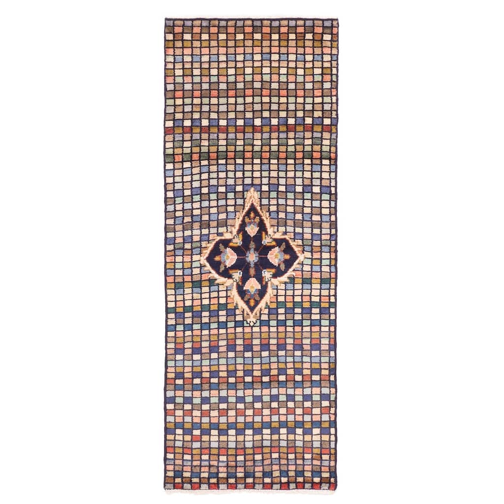 ECARPETGALLERY Hand-knotted Melis Multi Color Wool Rug - 2'1 x 6'0