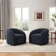 preview thumbnail 8 of 45, Upholstered Swivel Barrel Accent Chair Set of 2