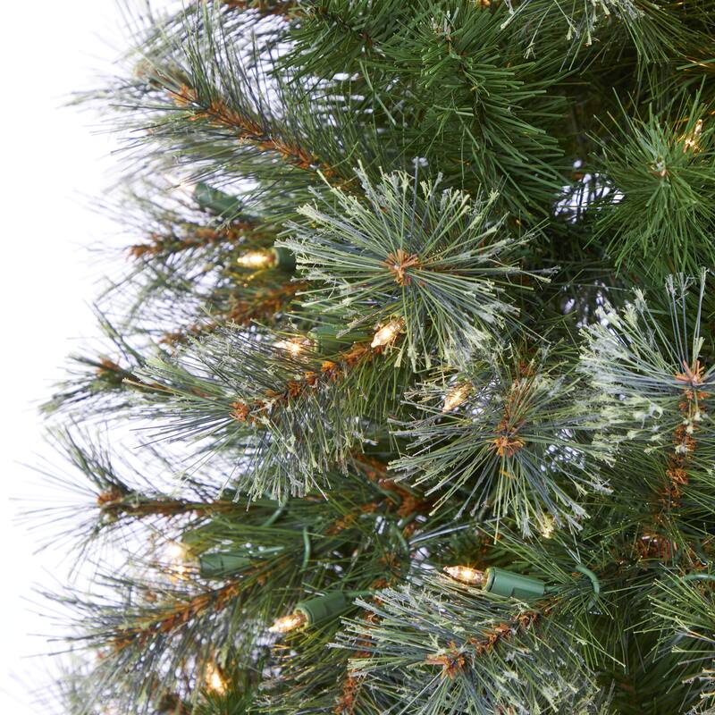 6.5ft. Cashmere Slim Artificial Christmas Tree with 350 Warm White Lights and 660 Branches - Stylish Festive X-Mas Glow