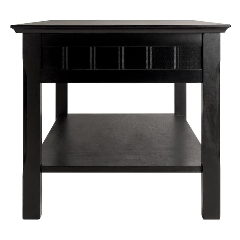 Timber Coffee Table, Black - 37.99 x 19.53 x 17.13 inches - 37.99 x 19.53 x 17.13 inches