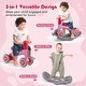 preview thumbnail 18 of 33, 3-in-1 Kids Rocking Horse with Balance Board and Removable Seat - 16” L x 24” W x 18.5” H
