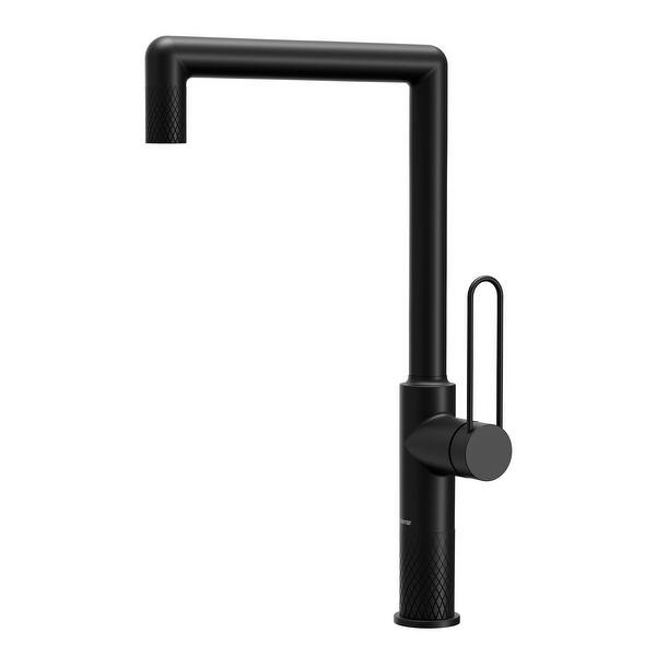 slide 2 of 11, Karran Sherman KKF370 Single Handle Kitchen Faucet Matte Black
