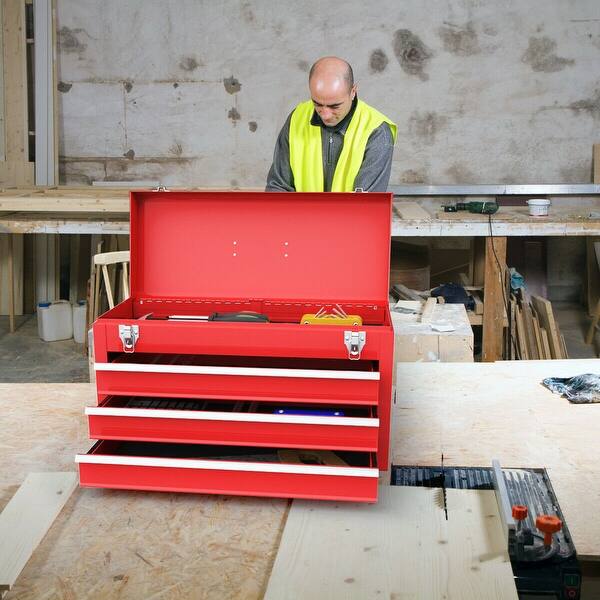 Shop Portable Tool Chest Box Storage Cabinet Garage Mechanic
