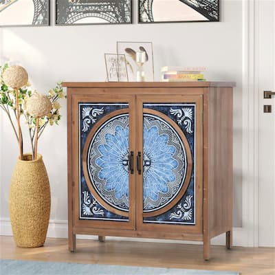 Vintage Storage Accent Cabinets for Bedroom Living Room Small Sideboard Buffet Entryway Cabinet