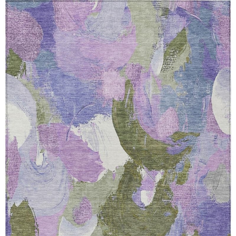 HomeRoots Abstract Transitional Rectangle Outdoor Rug