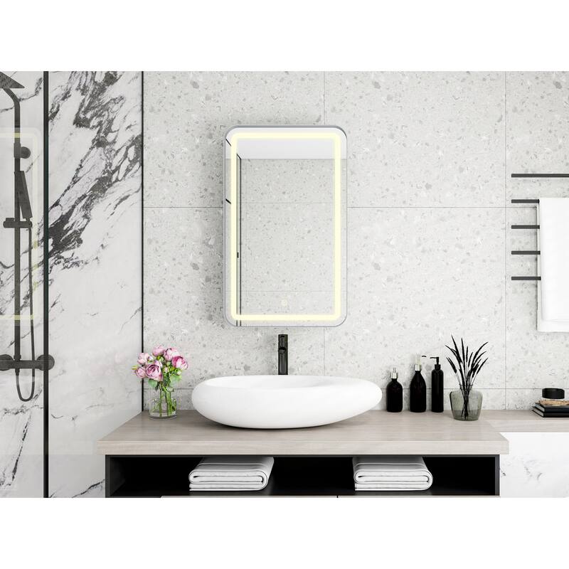 Rectangle Medicine Cabinet Mirror Bathroom Mirror with Storage