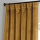 preview thumbnail 126 of 165, Exclusive Fabrics Signature Plush Velvet Hotel Blackout Curtains (1 Panel) - Luxury Soft Drapery for Light Control & Elegance