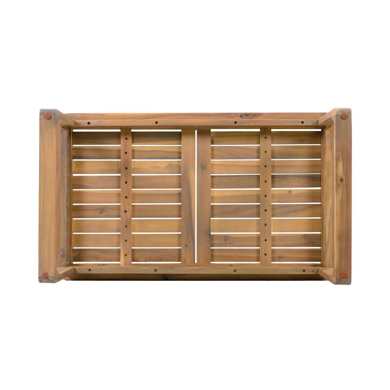 Christopher Knight Home Isolde Acacia Wood Patio Coffee Table with Curved Leg