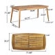 preview thumbnail 18 of 17, Christopher Knight Home - Stamford Outdoor 7-piece Rectangle Acacia Wood Dining Set