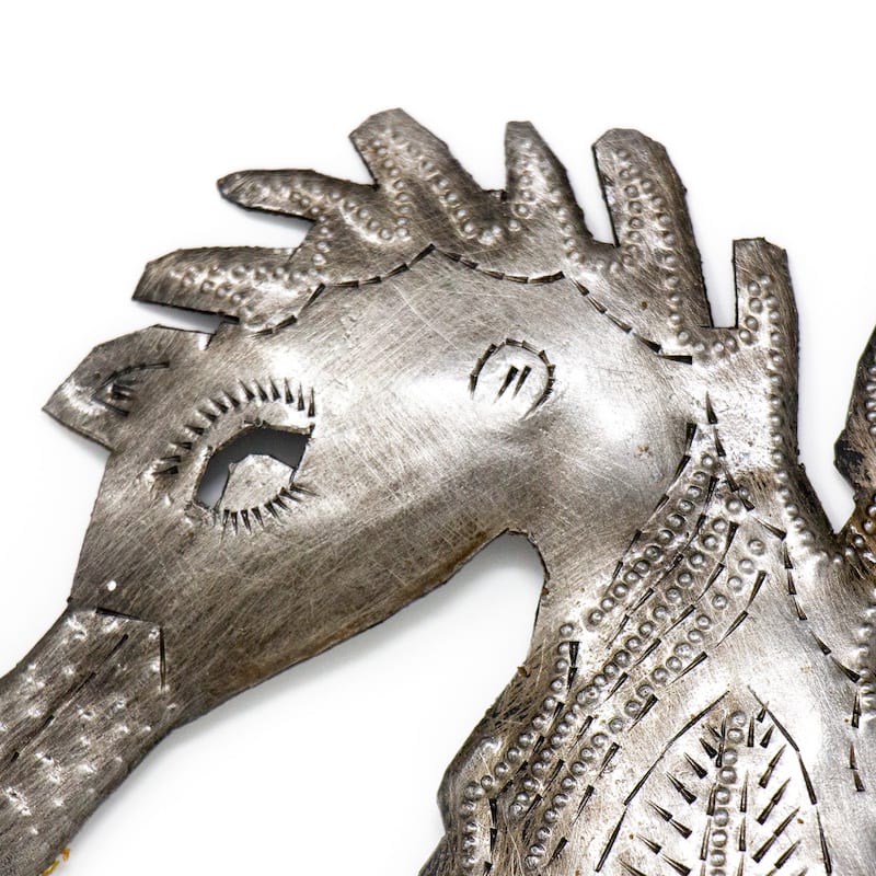 Porch & Den Embossed Seahorse Recycled Metal Wall Art (Haiti)