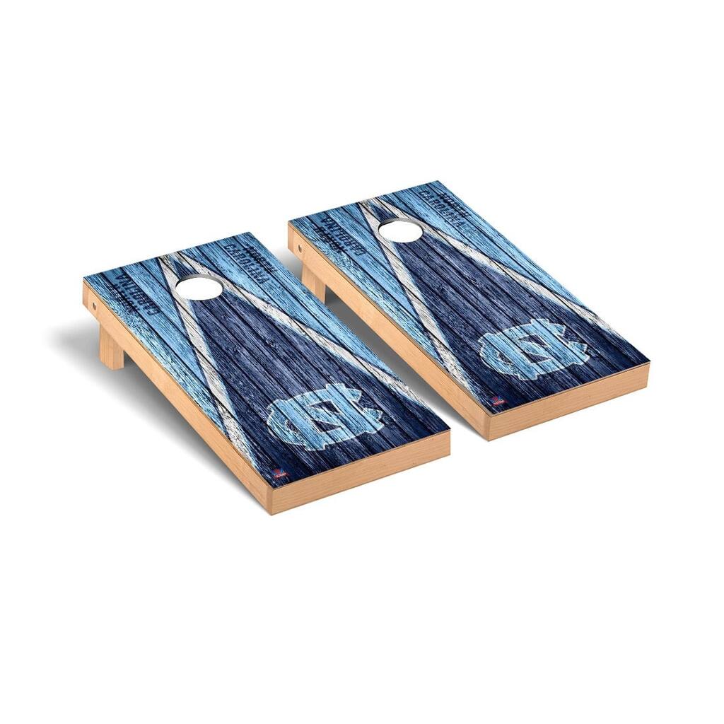 North Carolina Tar Heels Triangle Cornhole Board Set