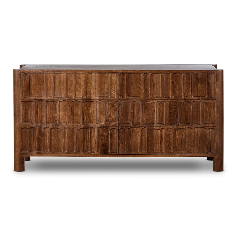 Dinklage 6 Drawer Dresser-Cocoa Oak