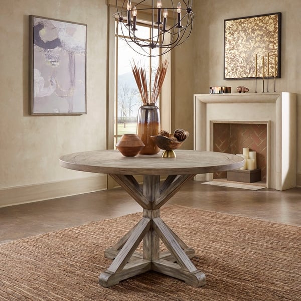 Shop Benchwright Antique Grey Oak Round Dining Table By Inspire Q Artisan Overstock 29001761,Hazelnut Chocolate Milk Tea