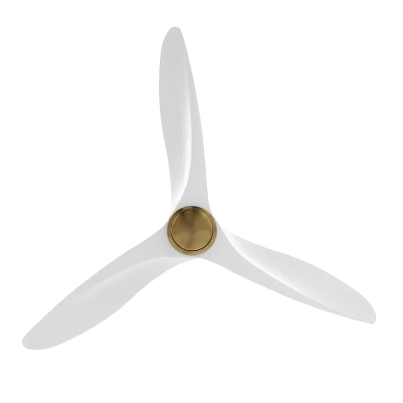 52" Solid Wood 3-Blade Propeller Ceiling Fan with Remote Control