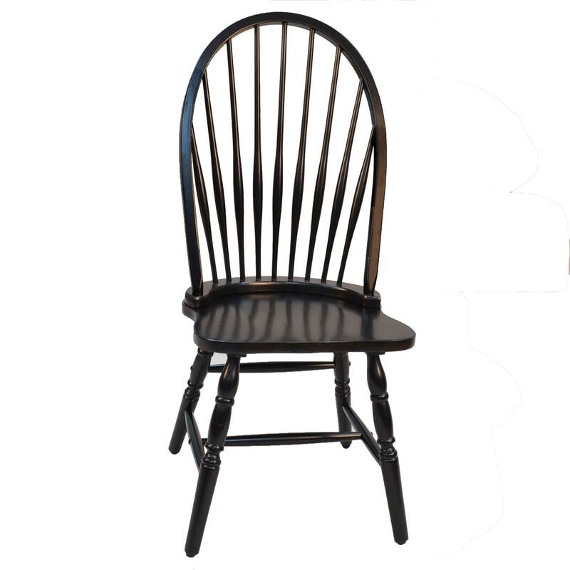 Windsor Dining Chair - 40.5" - Black