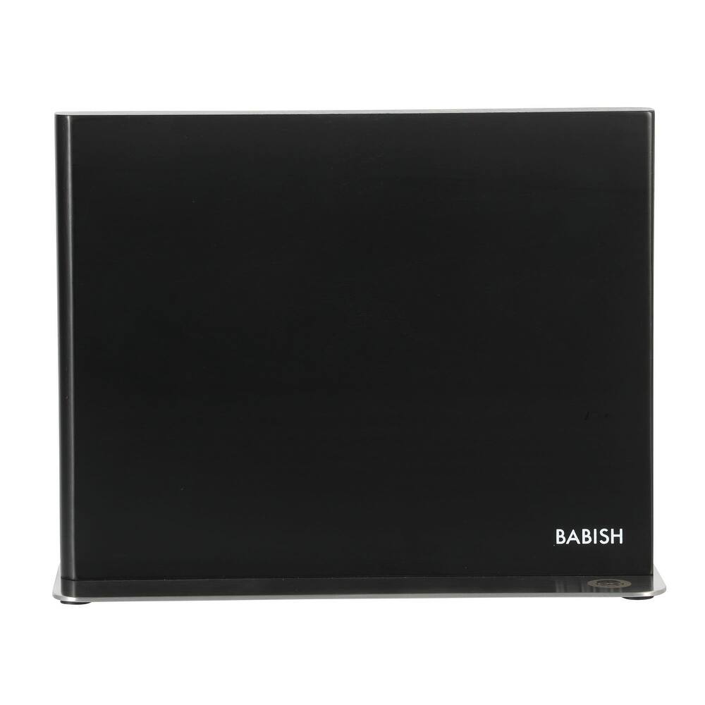 Babish Magnetic Knife Double Sided Block Holder (11" X 8.5" X 4") W/ Anti Skid Base