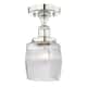 Option Clear Halophane / Polished Nickel