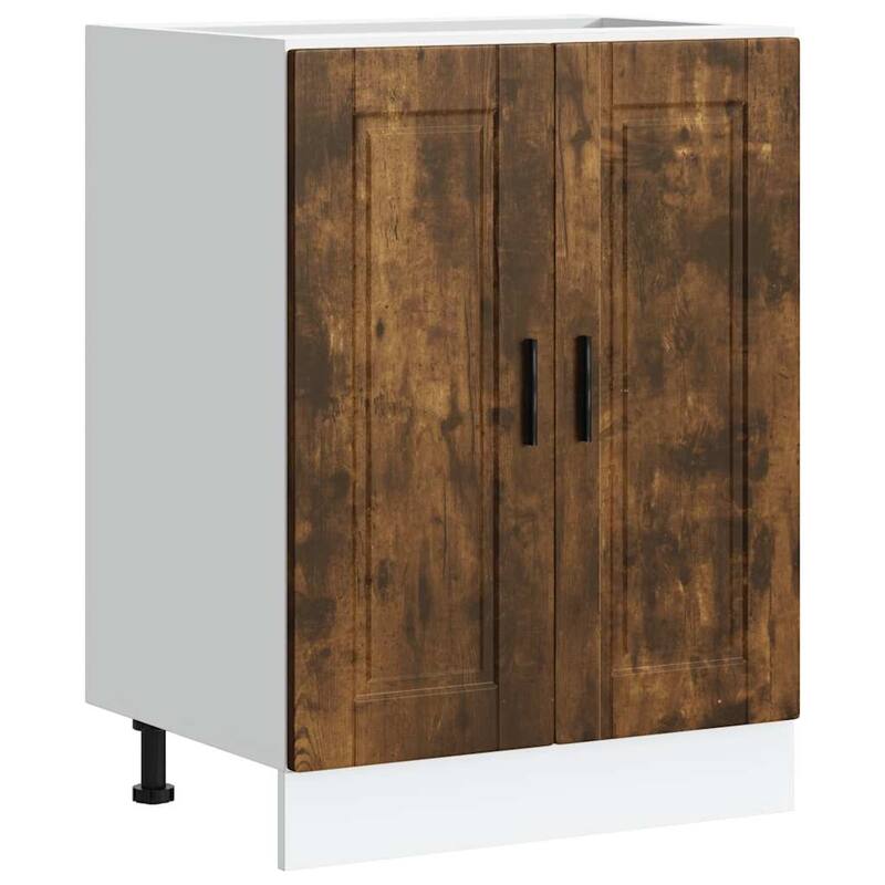 vidaXL Kitchen Base Cabinet Smoked Oak Engineered Wood - 18.1 x 23.6 x 32.1