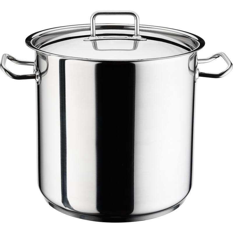 Chef's Induction 18/10 Stainless Steel Stockpot with Lid, Multi-Purpose Cookware - 28 qt