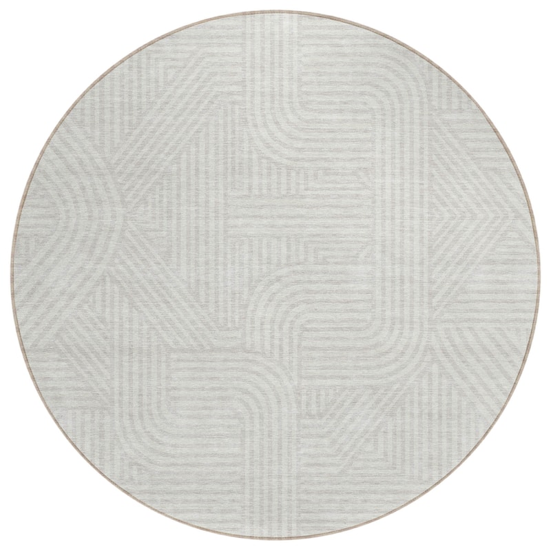 HomeRoots Abstract Transitional Rectangle Outdoor Rug