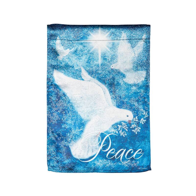 Dove Piece Trio Lustre Garden Flag - Multi - Color