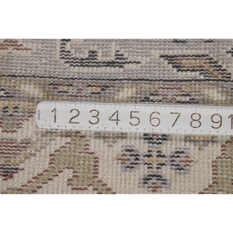 Gray Oushak Oriental Accent Rug Handmade Wool Carpet - 4'2"x 5'11"