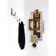 preview thumbnail 7 of 17, Statements2000 Geometric Metal Wall Clock Decor by Jon Allen - 32" x 13"