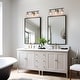 preview thumbnail 4 of 36, Modern Black Gold Bathroom Vanity Light Hammered Glass Wall Sconces Lamps with 1/2/3/4 Lights