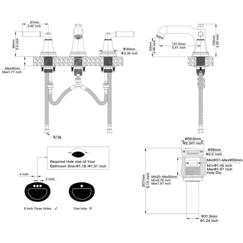 Wide Waterfall Bathroom Faucet
