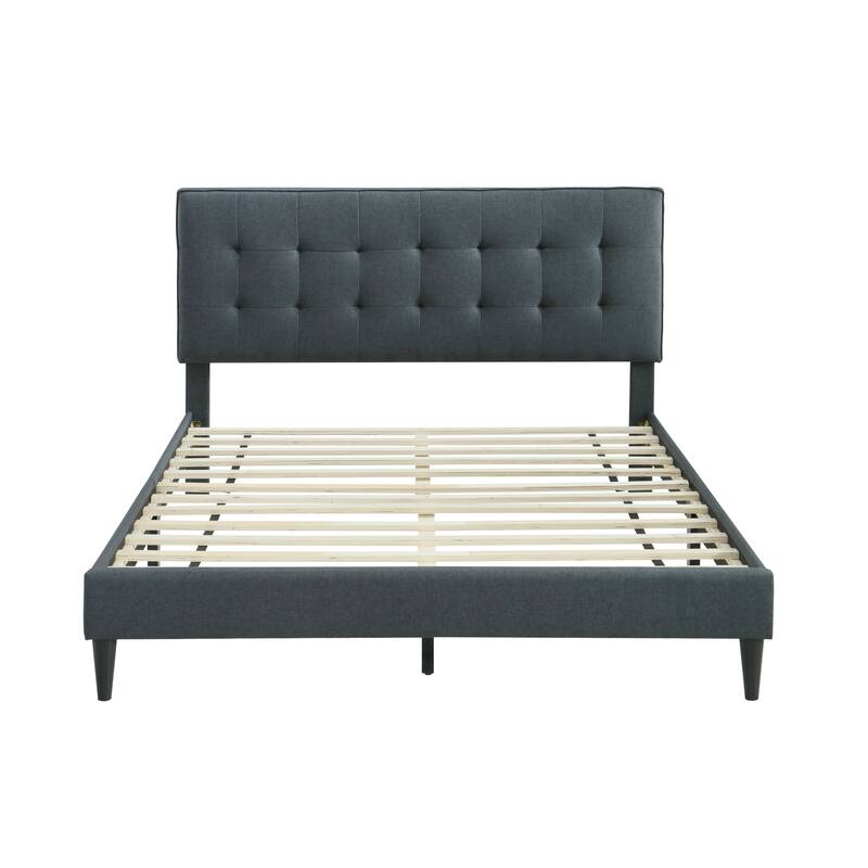 Ella by Ovis Upholstered Tufted Platform Bed Frame
