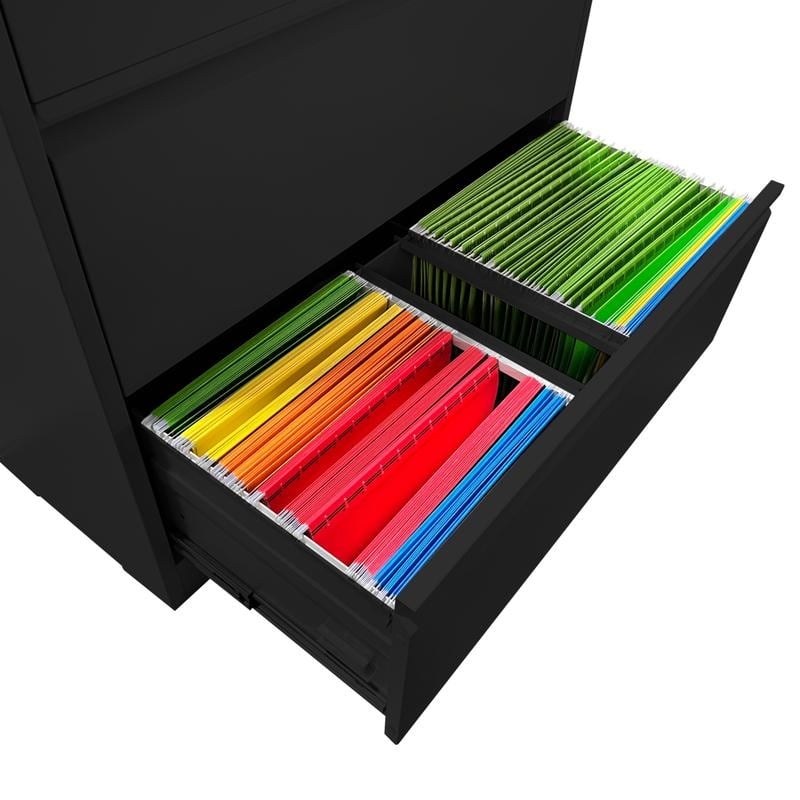 4 Drawer Metal Filing Cabinet with Lock, Legal/Letter/A4/F4 Size