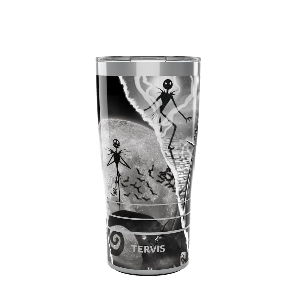 Tervis Traveler Disney Nightmare Before Christmas Torn Collage Triple Walled Insulated Travel Tumbler, Stainless Steel