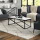 Option 46'' Faux Marble Top Blackened Bronze