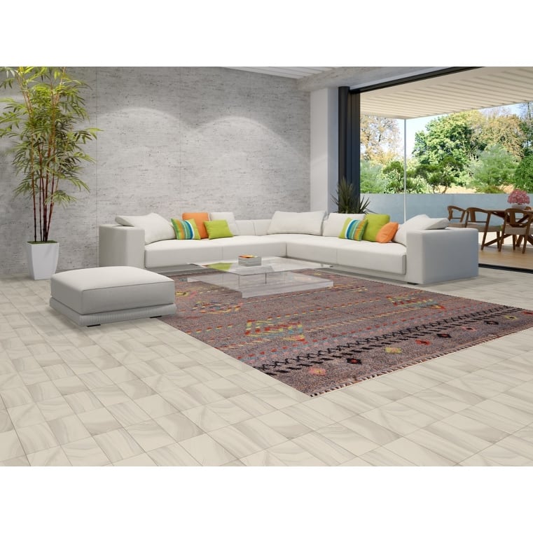 Geometric Plush Moroccan Oriental Area Rug Handmade Wool Carpet - 8'11" x 12'5"