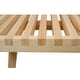 preview thumbnail 9 of 60, Solid Wood Entryway Bench Rubberwood Platform Vanity Bench with Slatted Design for Living Room & Bedroom Furniture