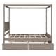preview thumbnail 15 of 25, Full Canopy Platform Bed with Storage Drawers